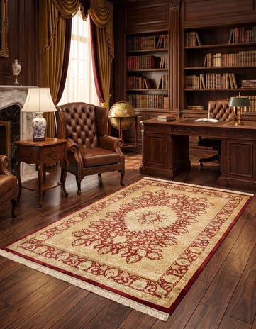 3' 3 x 4' 11 Ghom Silk Rug
