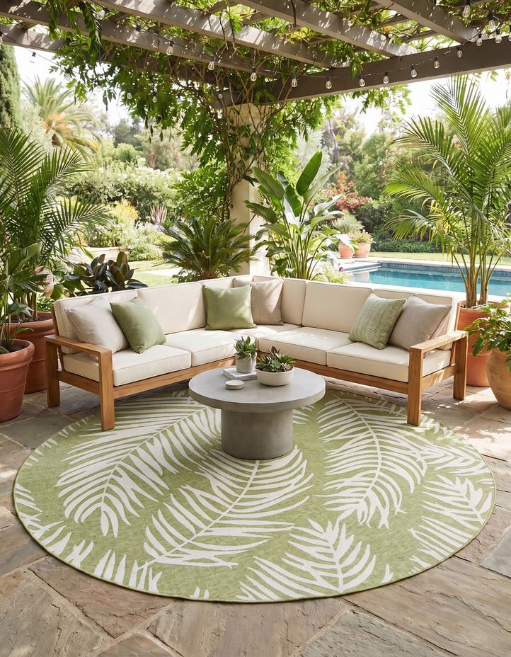 12' x 12' Easy-Clean Botanical Indoor / Outd...