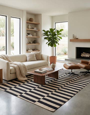 5' 8 x 7' 11 Hand Woven Kilim Modern Wool Rug