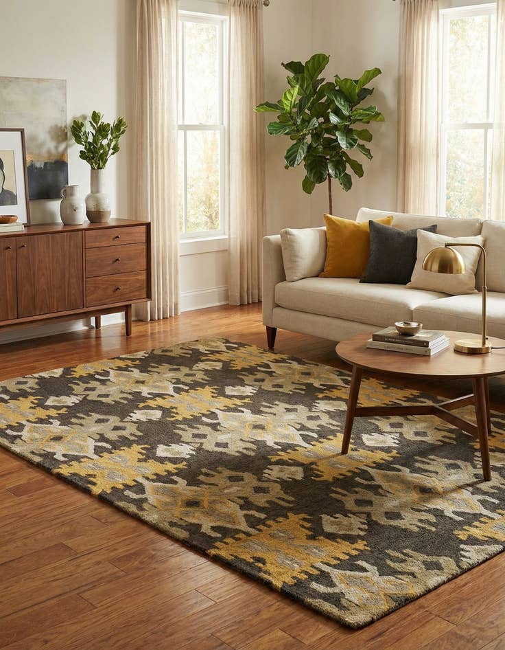 Detail image of 5' x 7' 10 Luna Wool Rug