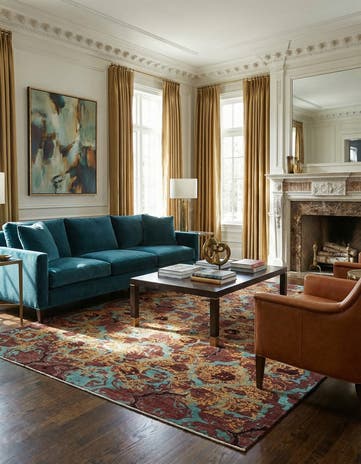 5' 6 x 7' 4 Hand Knotted Anar Rug
