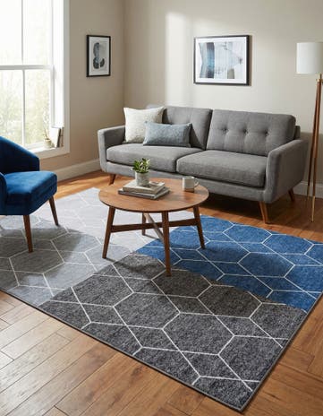 5' 3 x 7' 7 Washable Timeless Rug