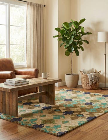 3' 7 x 5' 5 Luna Wool Rug
