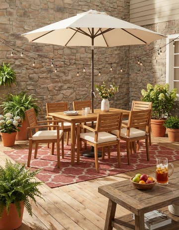 7' x 10' Easy-Clean Trellis Indoor / Outdoor Rug
