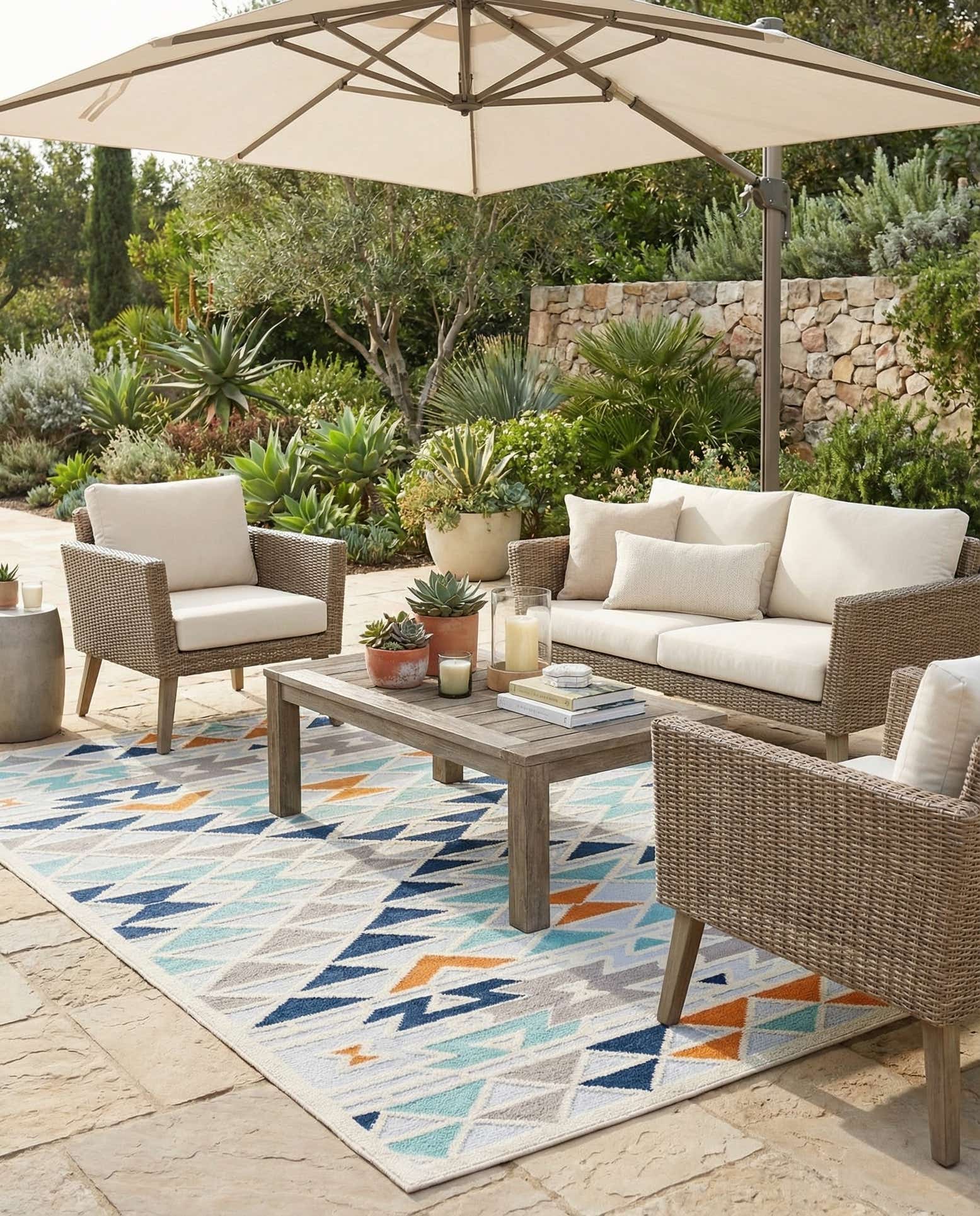 6' x 9' Easy-Clean Aruba Indoor / Outdoor Rug