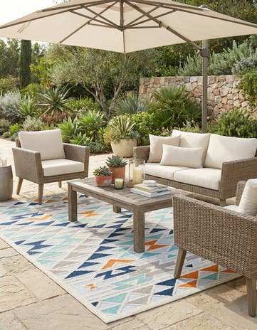 6' x 9' Easy-Clean Aruba Indoor / Outdoor Rug