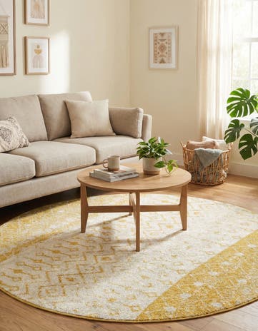 6' x 6' Moroccan Trellis Round Rug