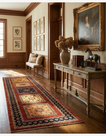 2' 8 x 7' 2 Luribaft Wool Runner Rug