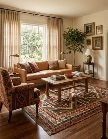 4' 9 x 7' Kars Wool Rug
