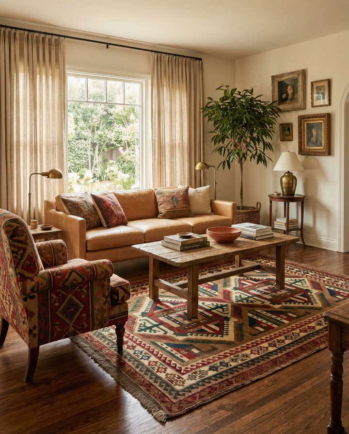 4' 9 x 7' Kars Wool Rug