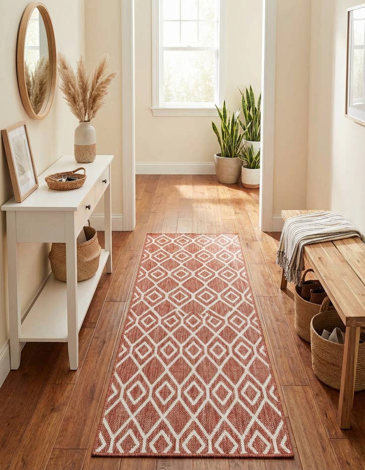 Detail image of 2' x 8' Easy-Clean Jill Zarin Turks and Caicos Indoor / Outdoor Runner Rug