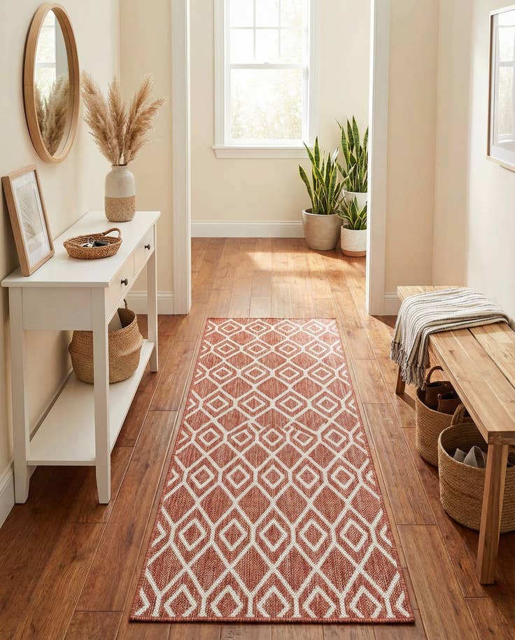 Detail image of 2' x 8' Easy-Clean Jill Zarin Turks and Caicos Indoor / Outdoor Runner Rug