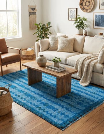 4' x 6' 2 Hand Knotted Darya Wool Rug
