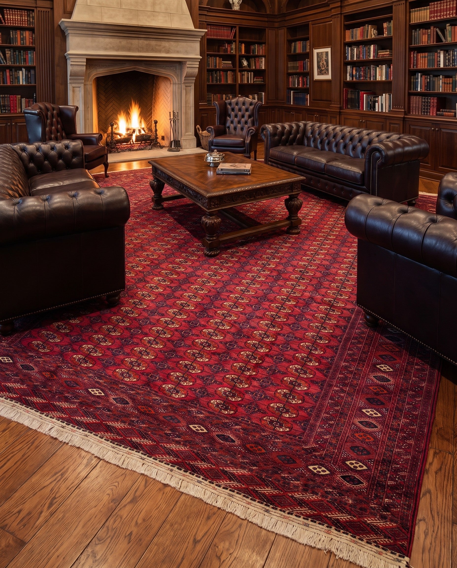10' 11 x 15' 11 Hand Knotted Bokhara Rug