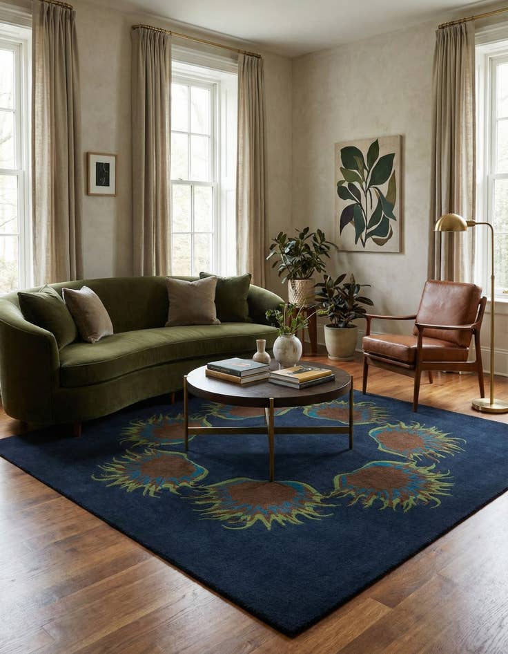 Detail image of 7' 7 x 7' 7 Luna Square Rug