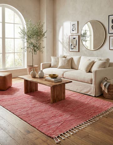 6' 9 x 10' 4 Hand Knotted Moroccan Wool Rug