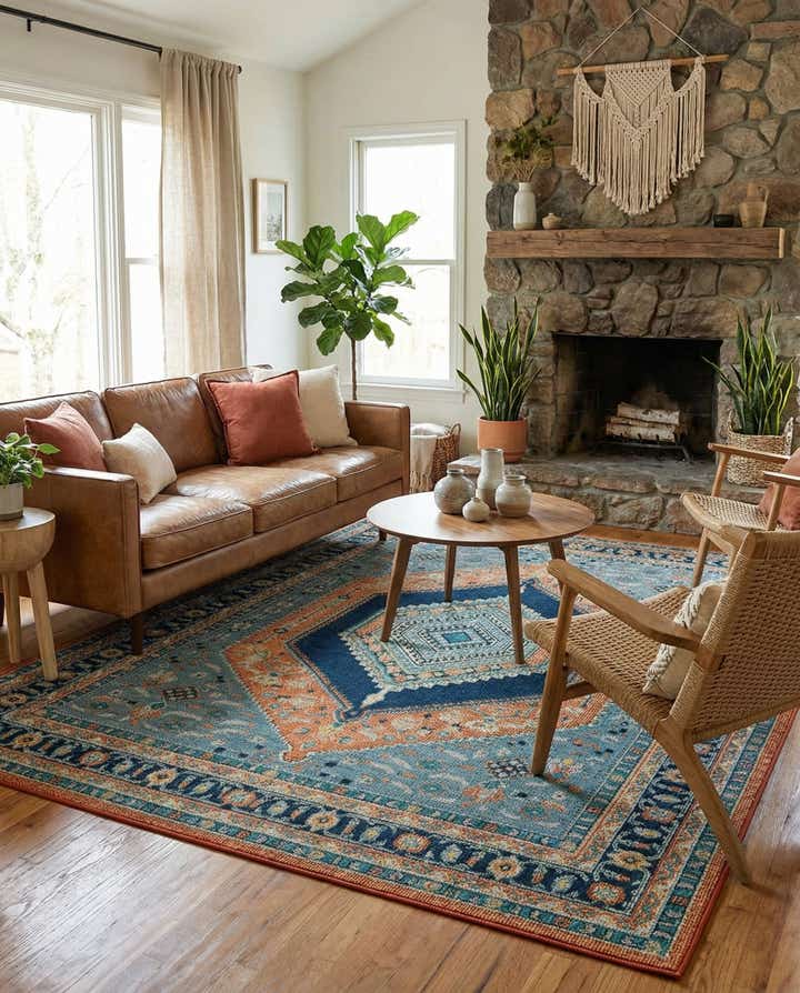 7' 10 x 10' Easy-Clean Baja Indoor / Outdoor Rug