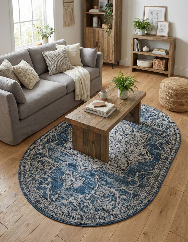 Detail image of  5' 3 x 8' Nyla Oval Rug