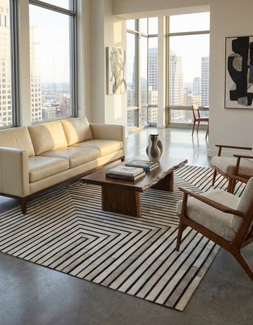 5' 5 x 7' 6 Cowhide - Patchwork Rug