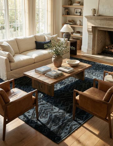 7' 9 x 10' 2 Hand Knotted Darya Wool Rug