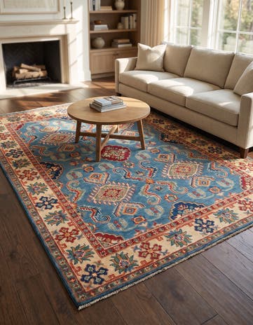 5' x 6' 9 Hand Knotted Kazak Rug
