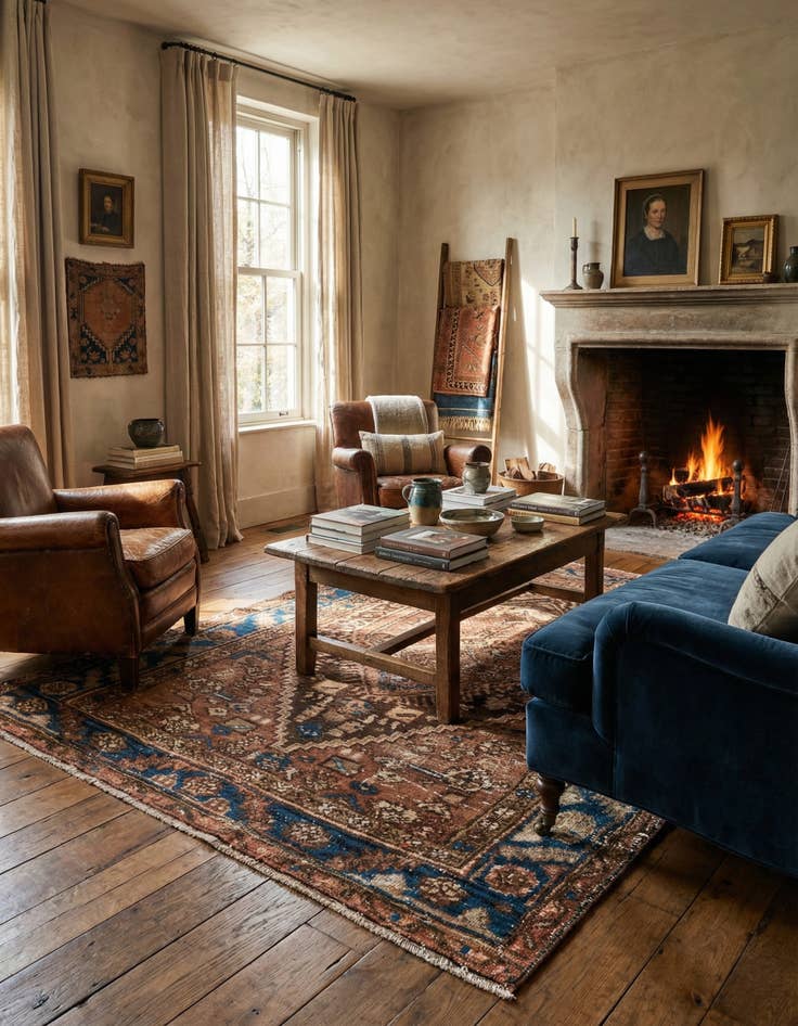 Detail image of  3' 8 x 5' 2  Hand Knotted Ultra Vintage Persian Wool Rug