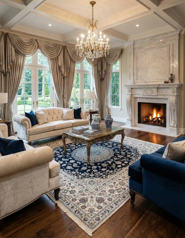 Detail image of  6' 8 x 6' 8  Hand Knotted Nain Rug