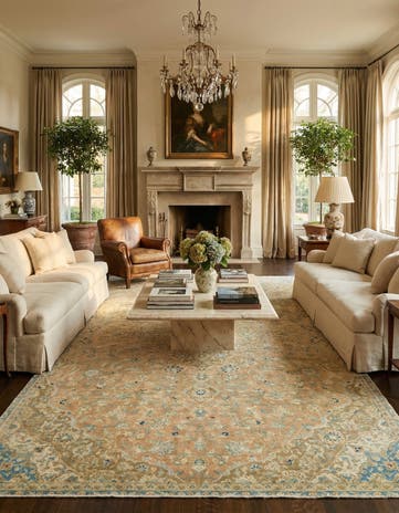 6' 9 x 11' 5 Hand Knotted Ultra Vintage Persian Wool Rug