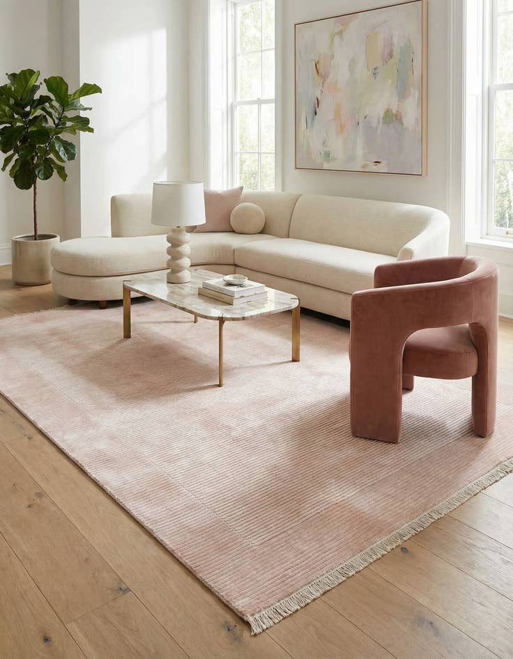 Detail image of 6' 7 x 9' 9  Hand Knotted Darya Wool Rug