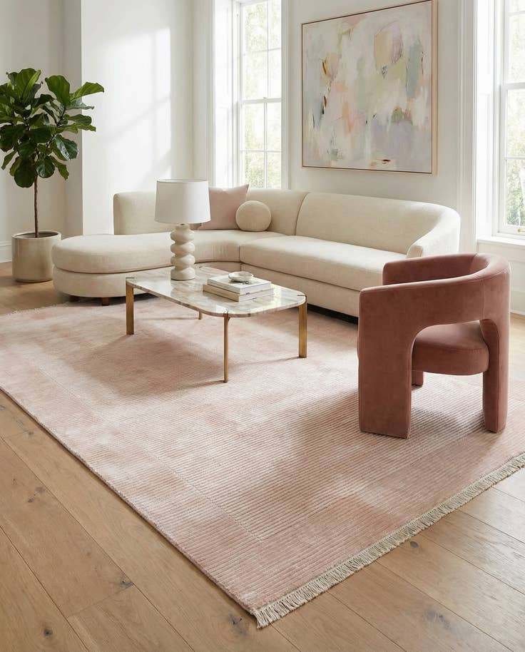Detail image of 6' 7 x 9' 9 Hand Knotted Darya Wool Rug