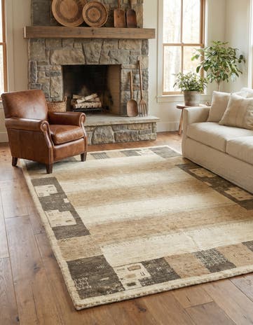 4' x 6' 3 Hand Knotted Kashkuli Gabbeh Wool Rug