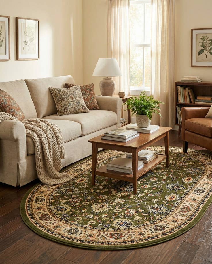 Detail image of 6' x 9' Yasmin Oval Rug