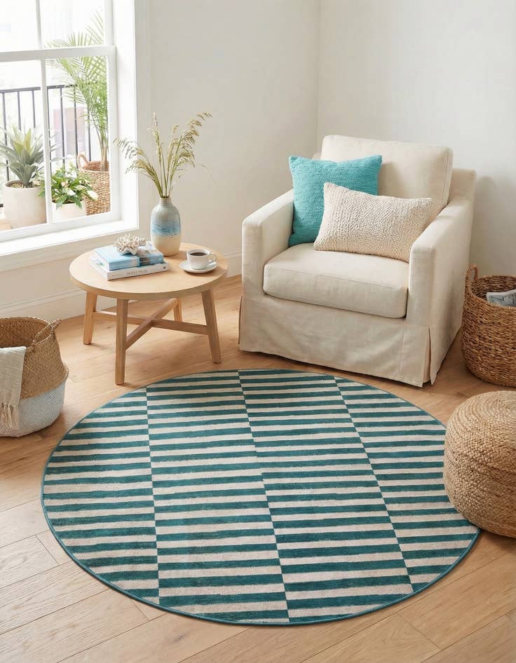 Detail image of 3' 7 x 3' 7 Tribeca Round Rug