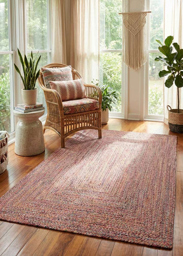 5' 3 x 8' Easy-Clean Eco Verse Washable Indoor / Outdoor Rug