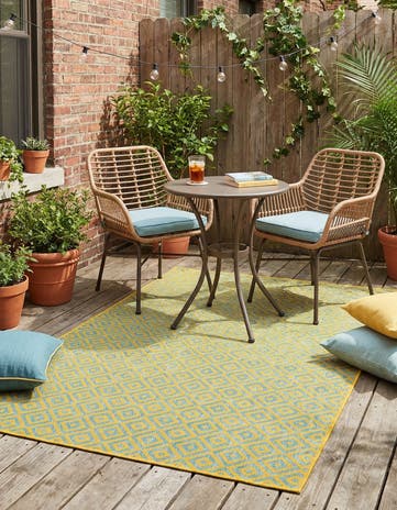 5' 3 x 8' Easy-Clean Jill Zarin Costa Rica Indoor / Outdoor Rug