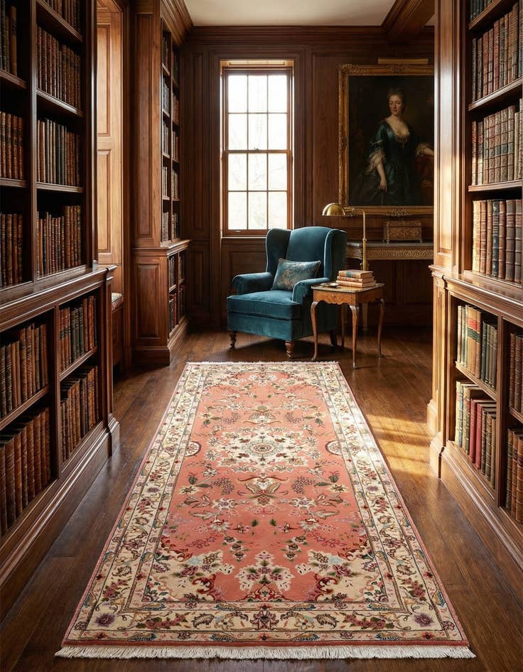 Detail image of 2' 7 x 6' 6 Tabriz Runner Rug