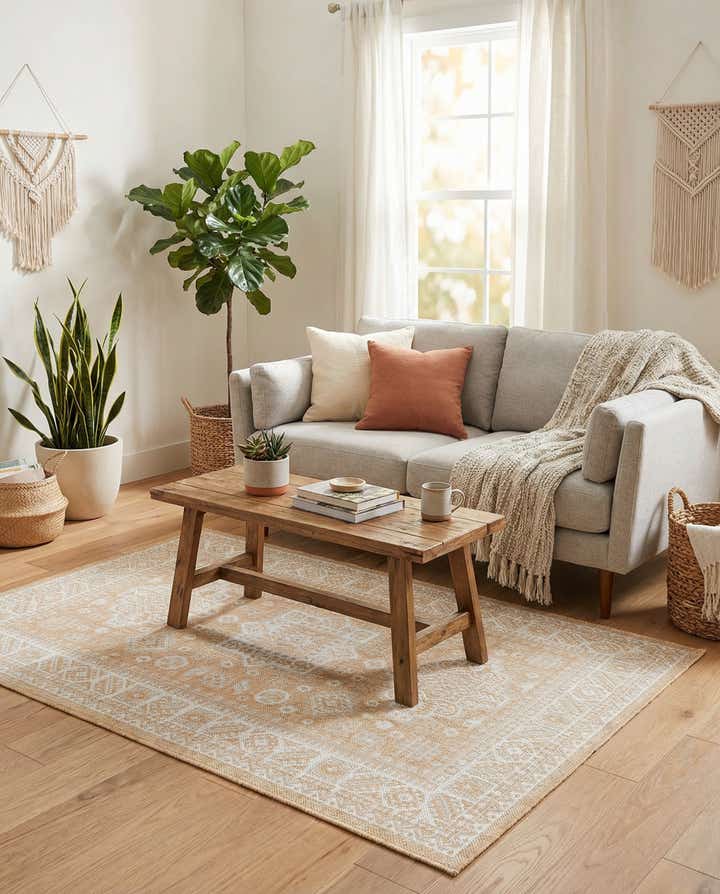 4' x 6' Easy-Clean Aztec Indoor / Outdoor Rug