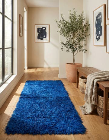 2' 3 x 6' 6 Hand Knotted Moroccan Wool Runner Rug