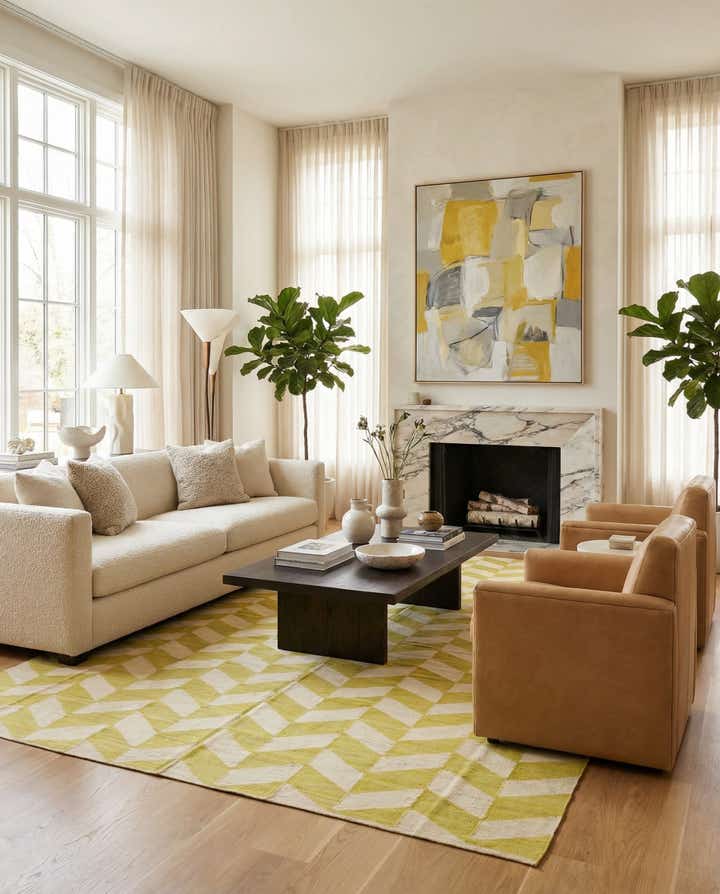 10' x 13' Hand Woven Kilim Modern Wool Rug