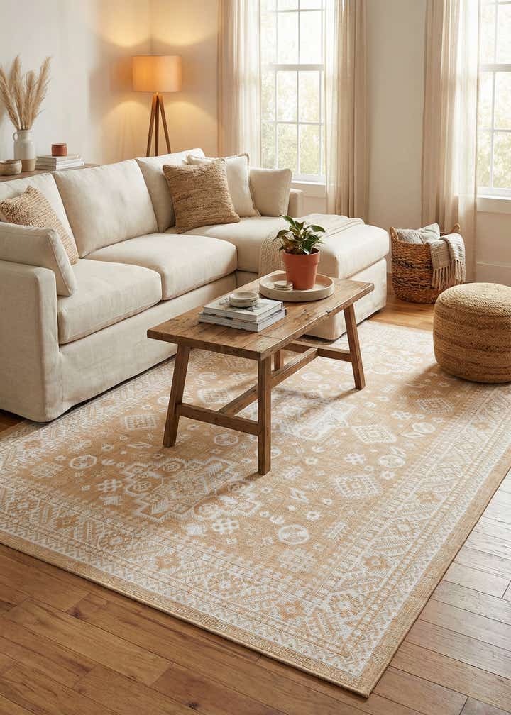 7' 10 x 11' Easy-Clean Aztec Indoor / Outdoor Rug