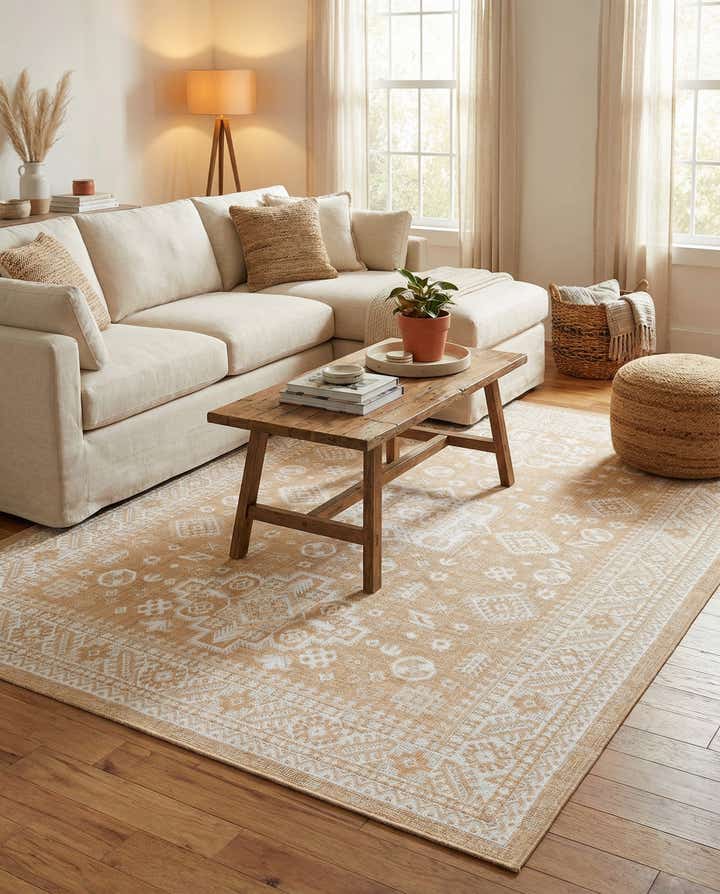 7' 10 x 11' Easy-Clean Aztec Indoor / Outdoor Rug