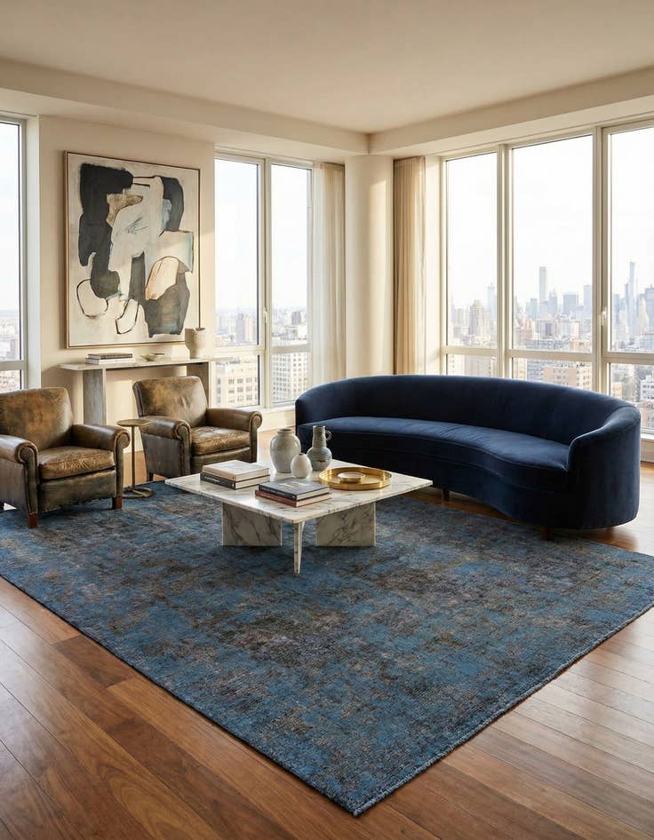 Detail image of 9' 4 x 12' 3  Hand Knotted Ultra Vintage Persian Wool Rug