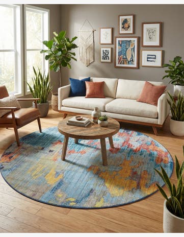 Jill Zarin Downtown Tribeca Round Rug