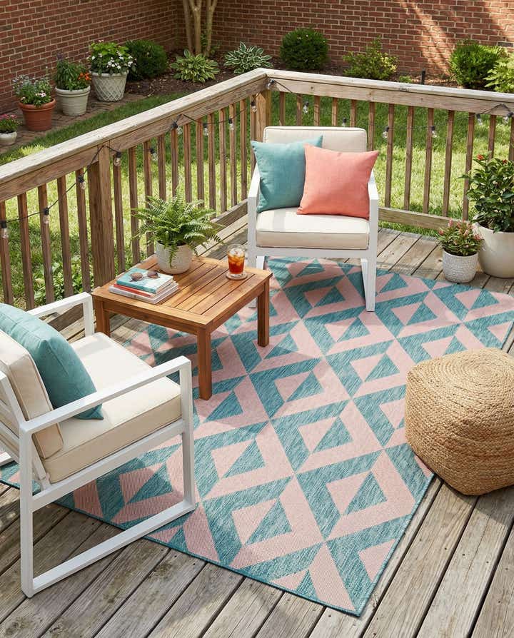 5' 3 x 8' Easy-Clean Jill Zarin Napa Indoor / Outdoor Rug
