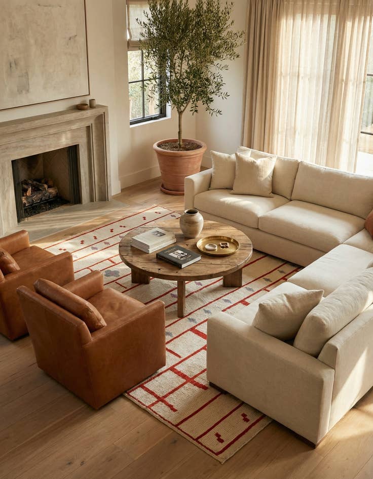 Detail image of 9' 3 x 10' 5  Hand Knotted Darya Wool Rug