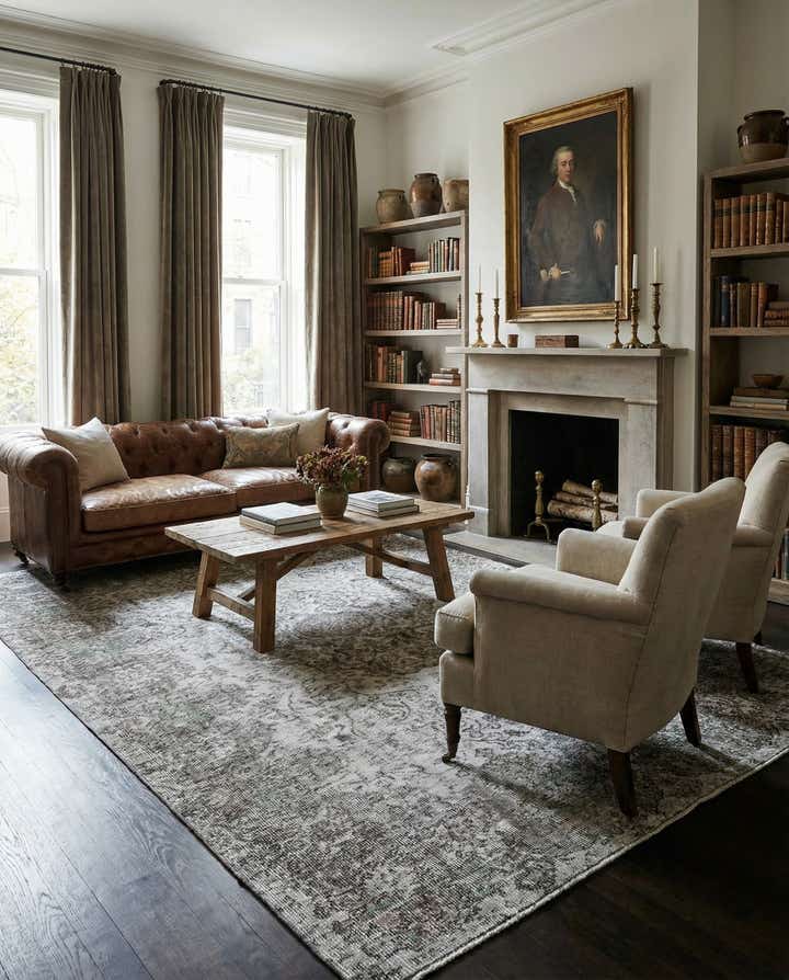 5' 7 x 9' 3 Ultra Vintage Wool Rug