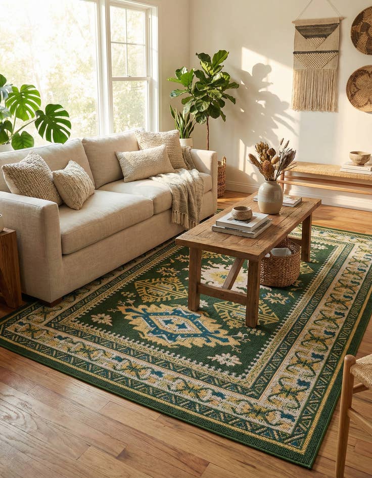 Detail image of 6' x 9'  Washable Baja Indoor / Outdoor Rug