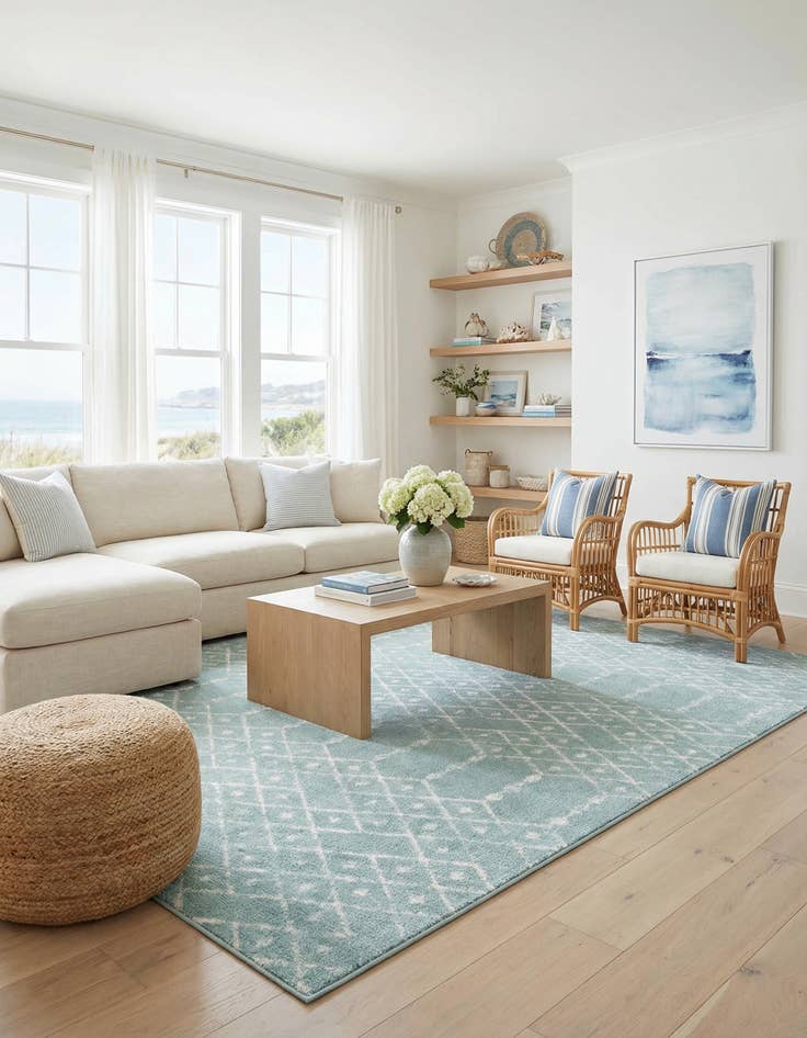 Detail image of  10' x 14' Paxon Trellis Rug