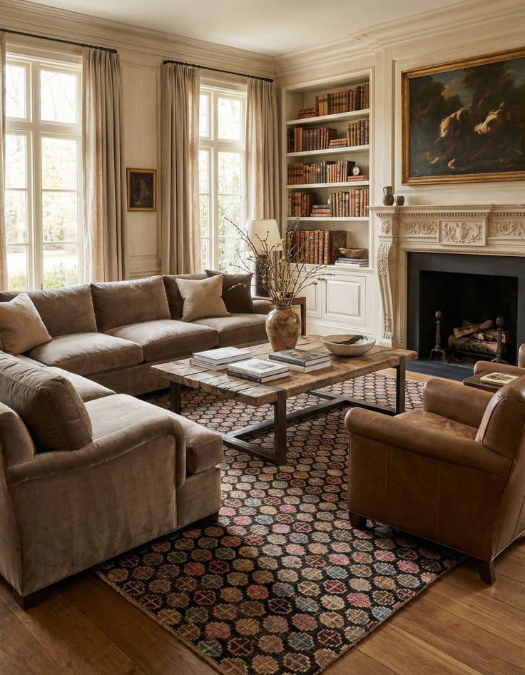 Detail image of 8' x 9' 10  Hand Knotted Darya Wool Rug