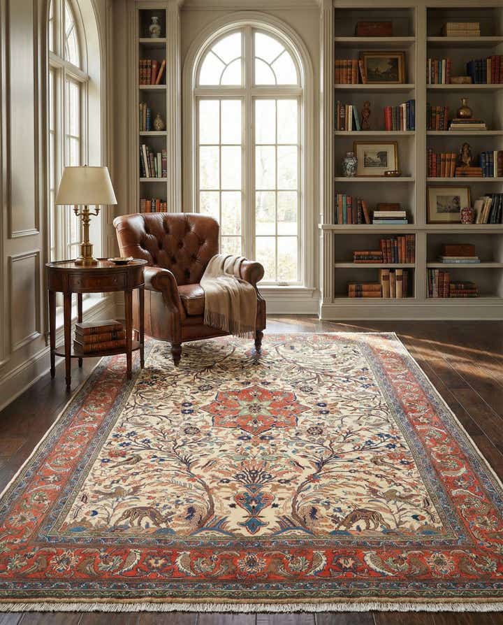 6' 7 x 9' 5 Tabriz Wool Rug
